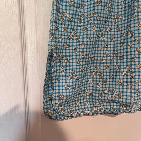 Moon Dance vintage smock flower blue pearl button size medium women’s - Picture 2 of 5